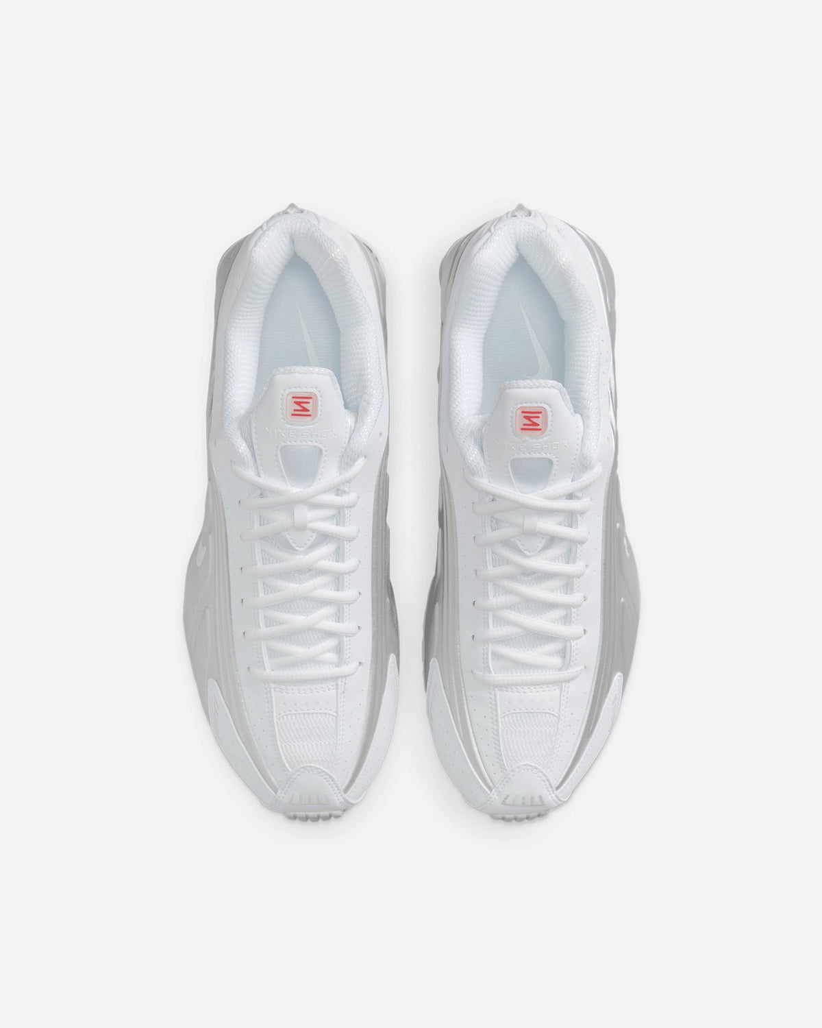 Top Seller Nike Shox R4 White/Metallic Silver