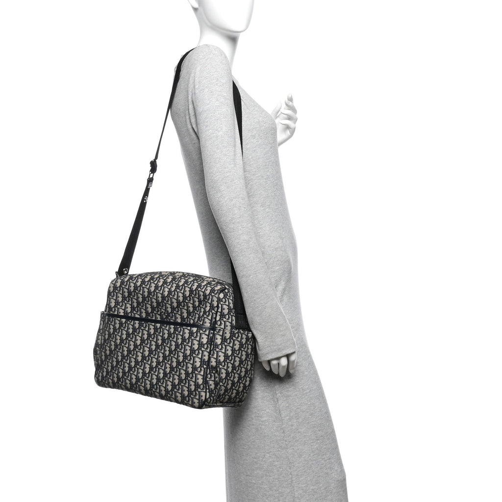 Oblique Baby Changing Bag Beige Black AT My store