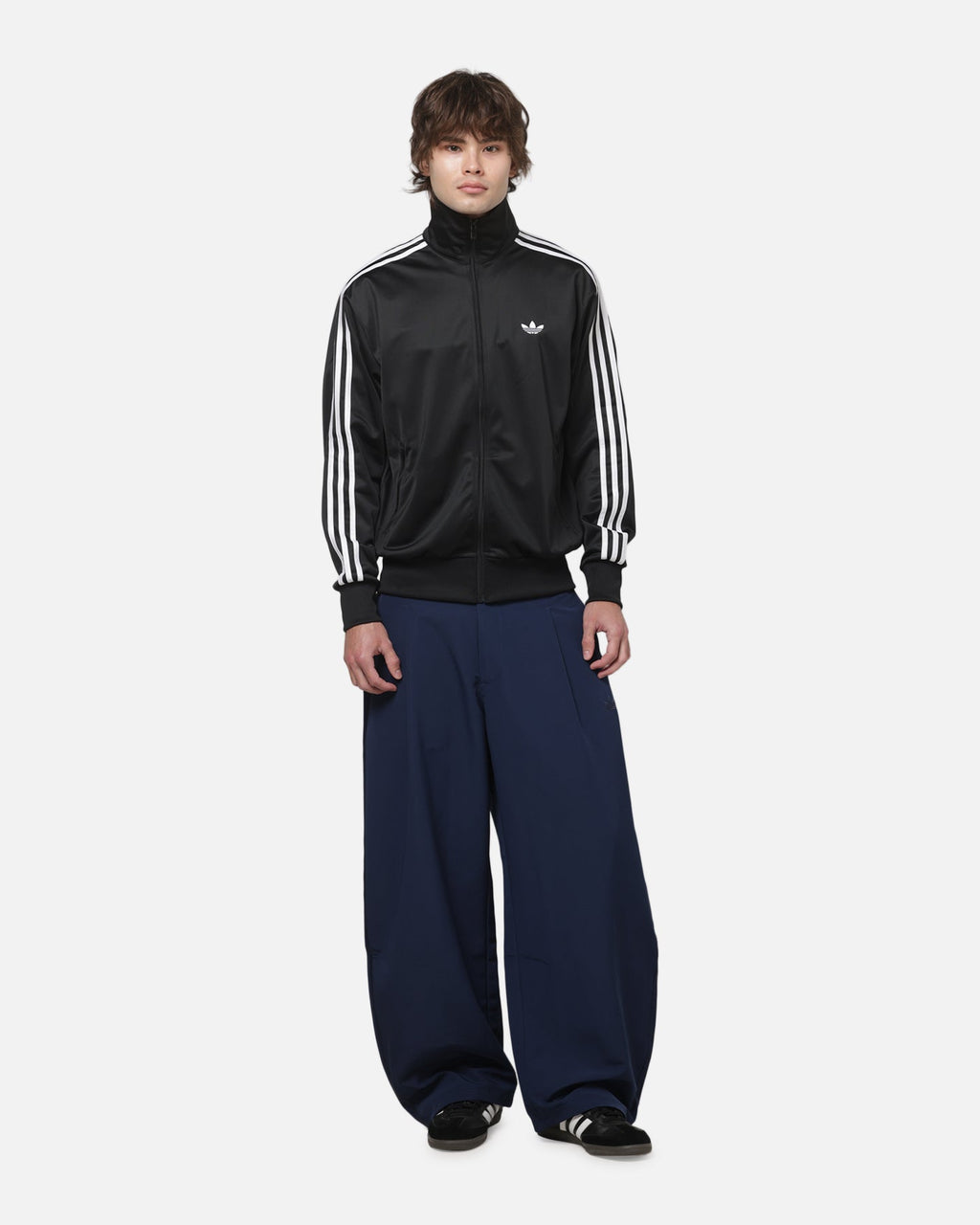 Best-Selling Adidas Originals Woven Barrel Pants Night Indigo