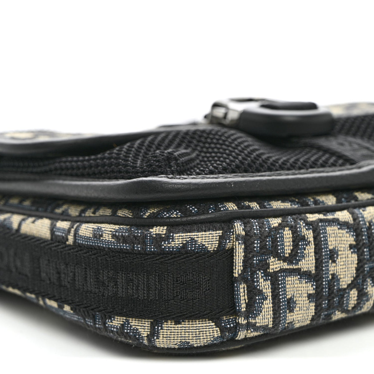 Oblique Jacquard Dior 8 Pouch With Strap Blue Black AT My store