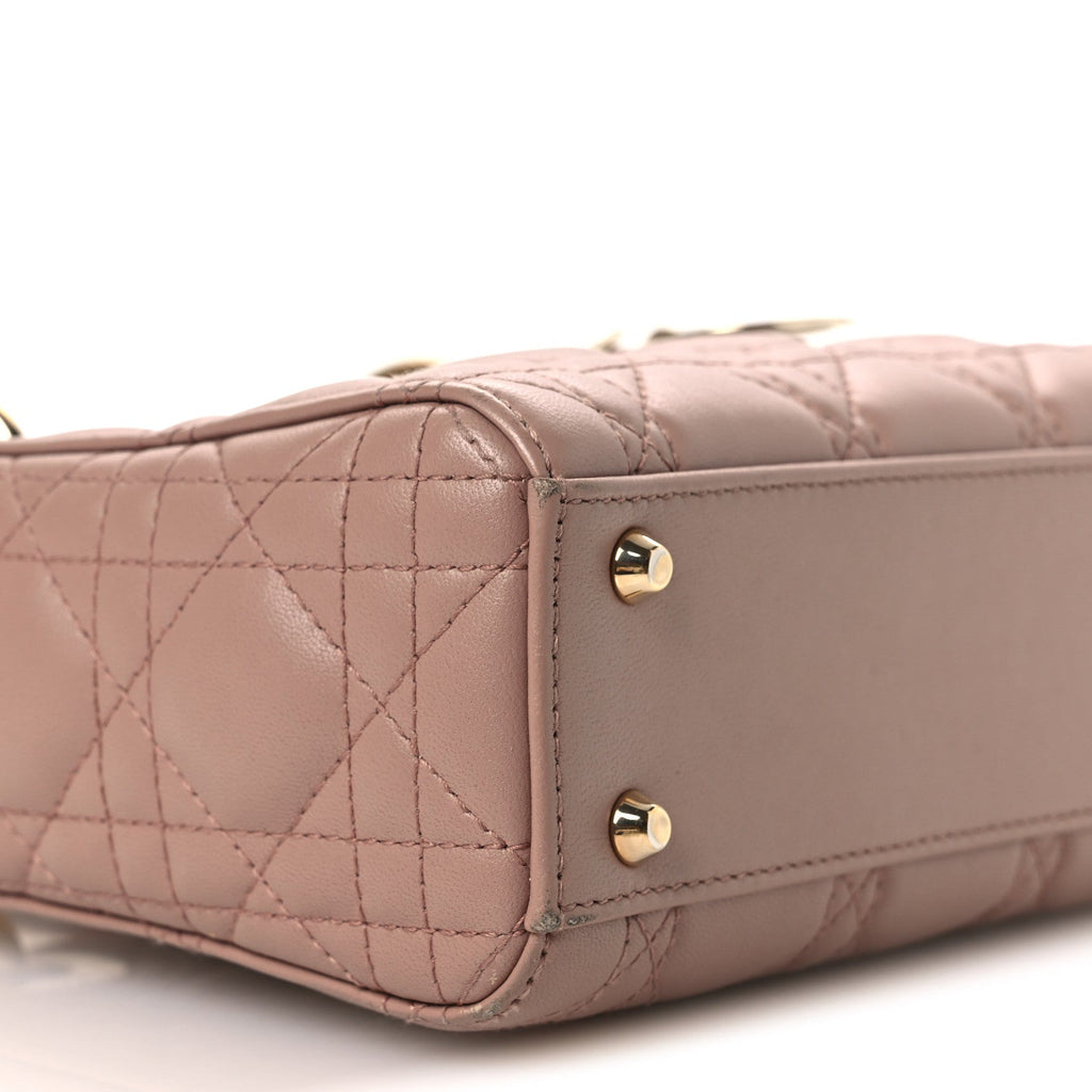 Lambskin Cannage Mini Lady Dior Blush AT My store