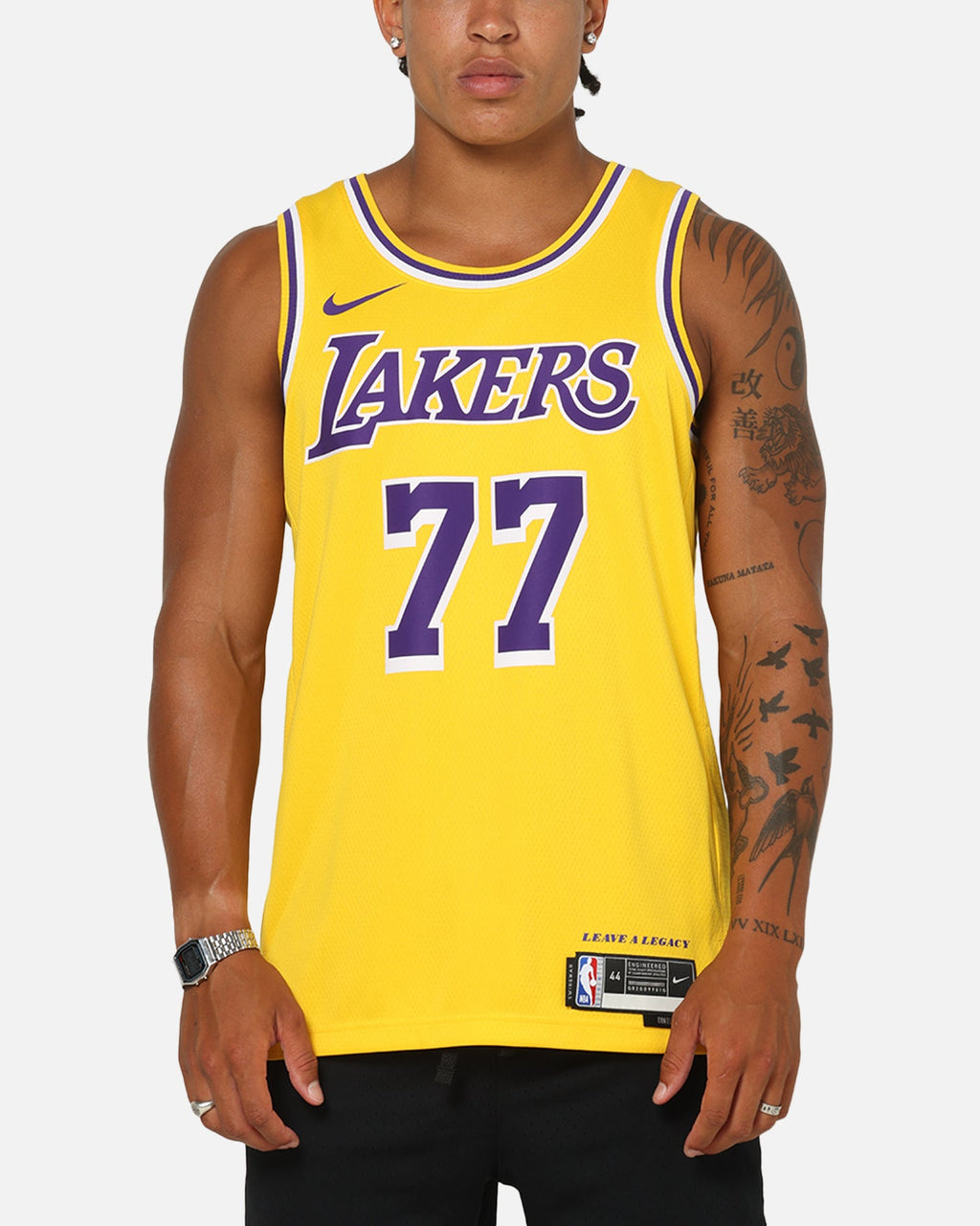 Top Seller Nike Luka Doncic Los Angeles Lakers #77 Icon Edition 2022/23 Nike Dri-Fit NBA Swingman Jersey Amarillo/Doncic
