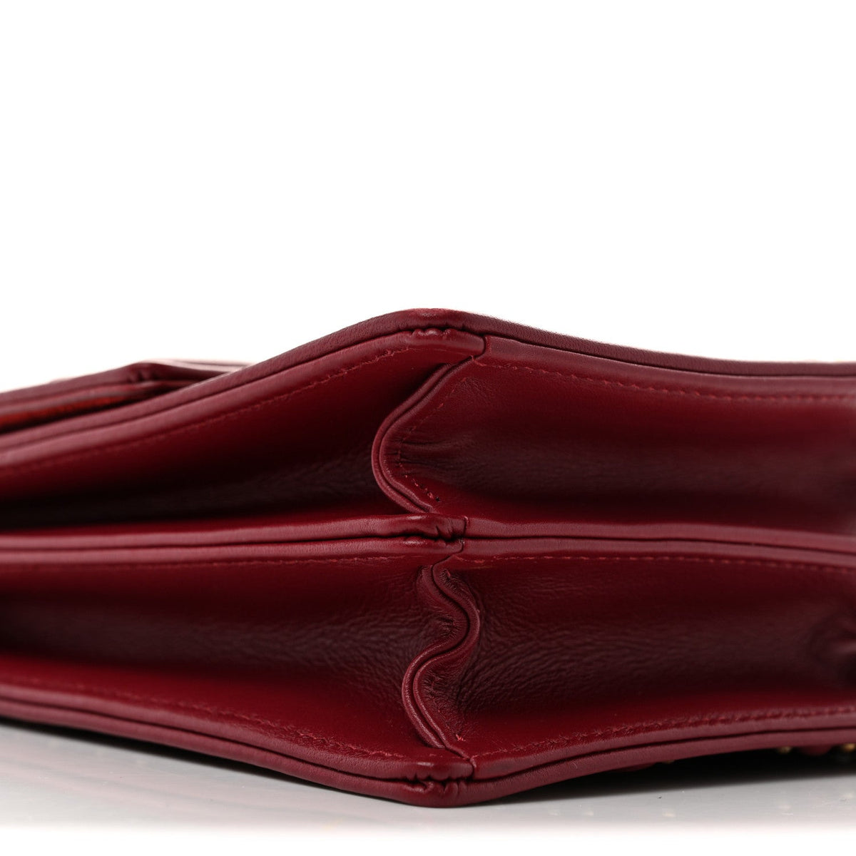 Lambskin Studded Vertical Diorama Spicy Red AT My store