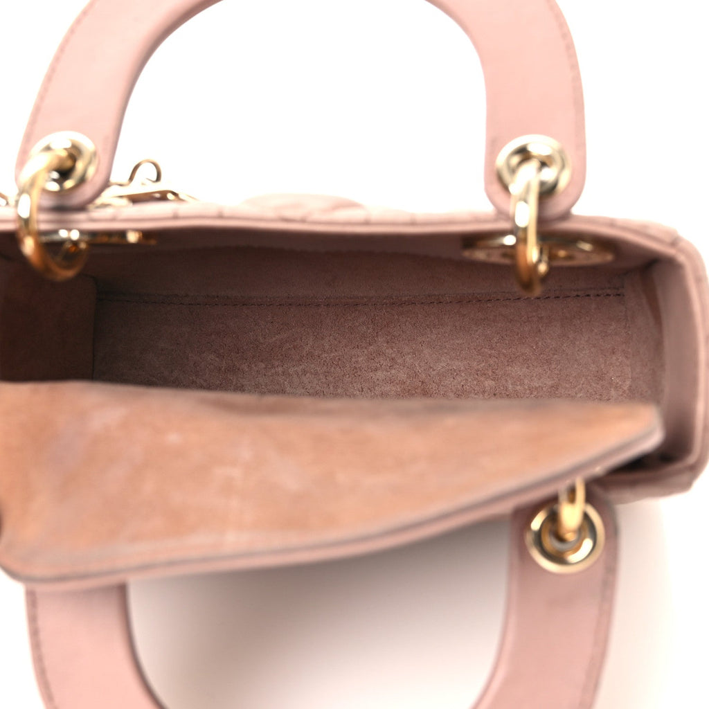 Lambskin Cannage Mini Lady Dior Blush AT My store