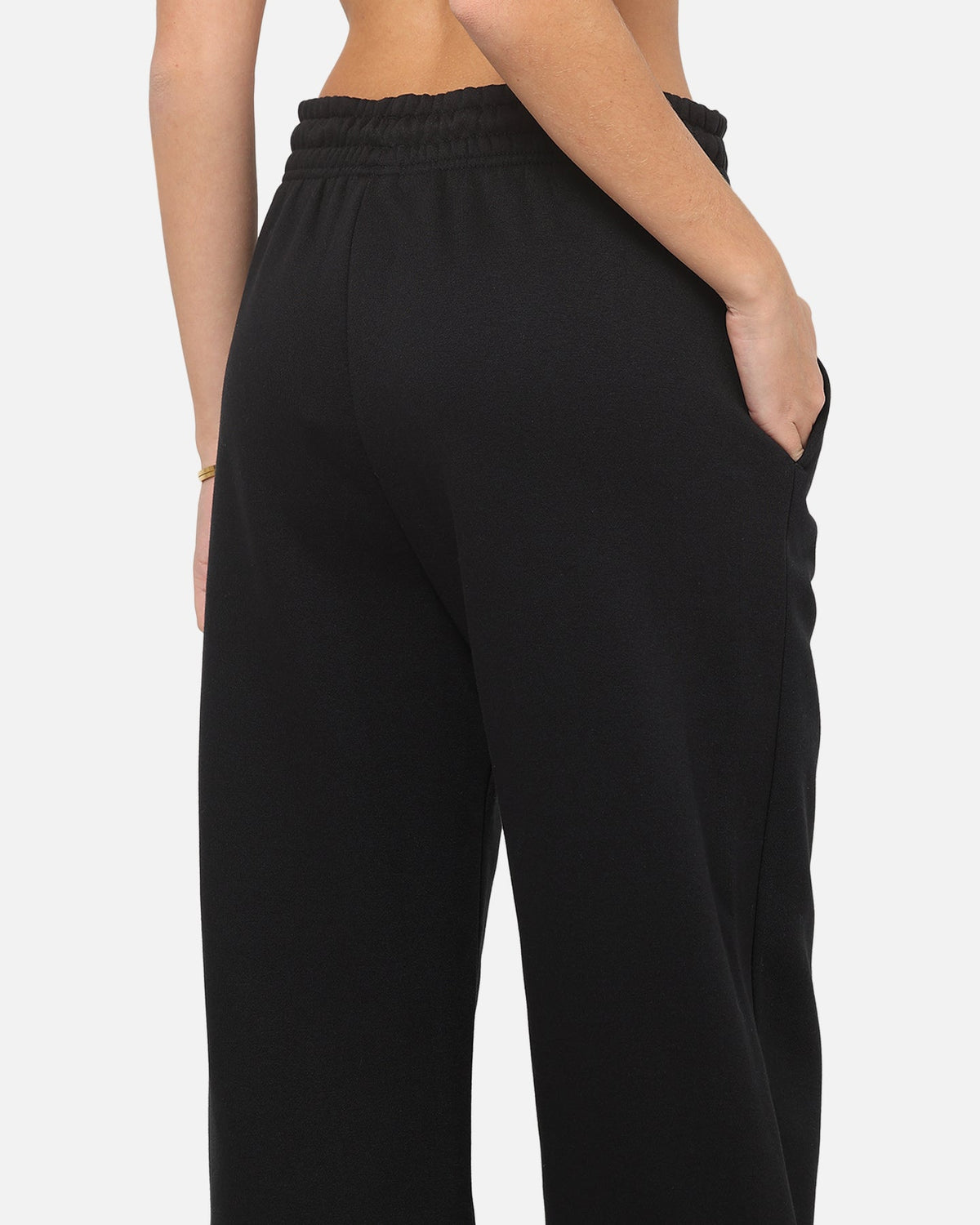 Top Seller Nike Women's Sportswear Phoenix Fleece High Waisted Wide Leg Sweat Pants Black/Sail