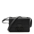 Ultra Matte Grained Calfskin 30 Montaigne Flap Bag Black AT My store