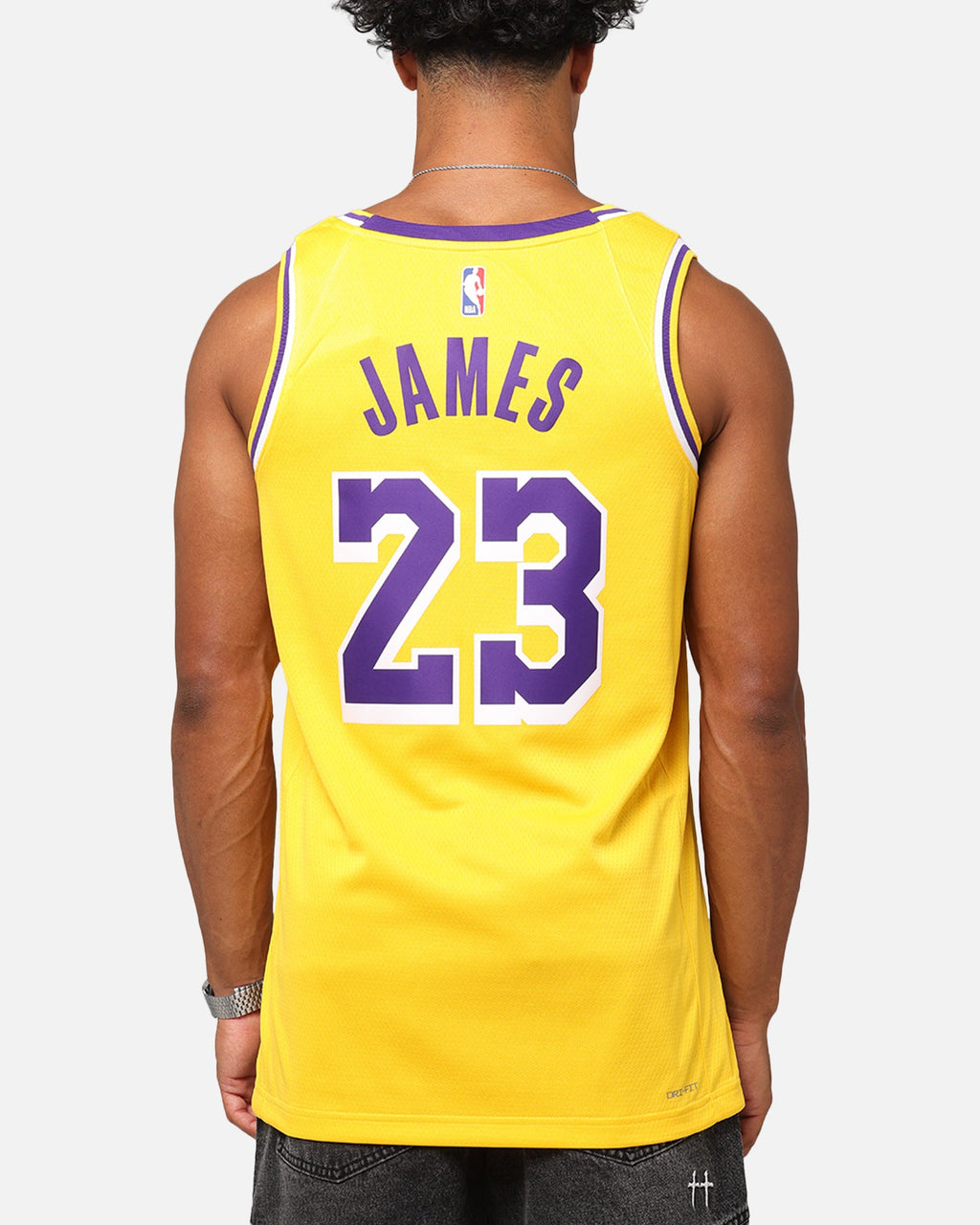 Top Seller Nike Los Angeles Lakers Lebron James Dri-FIT Swingman Jersey Amarillo