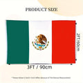 2026 New Production 1pc Flags Mexican Flag Vivid Colors And Fade Resistant Double Stitching With Brass Grommet, 3x5 Feet