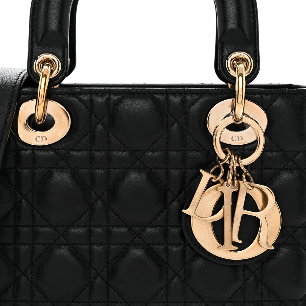 Lambskin Cannage Small My ABCDior Lady Dior Black AT My store