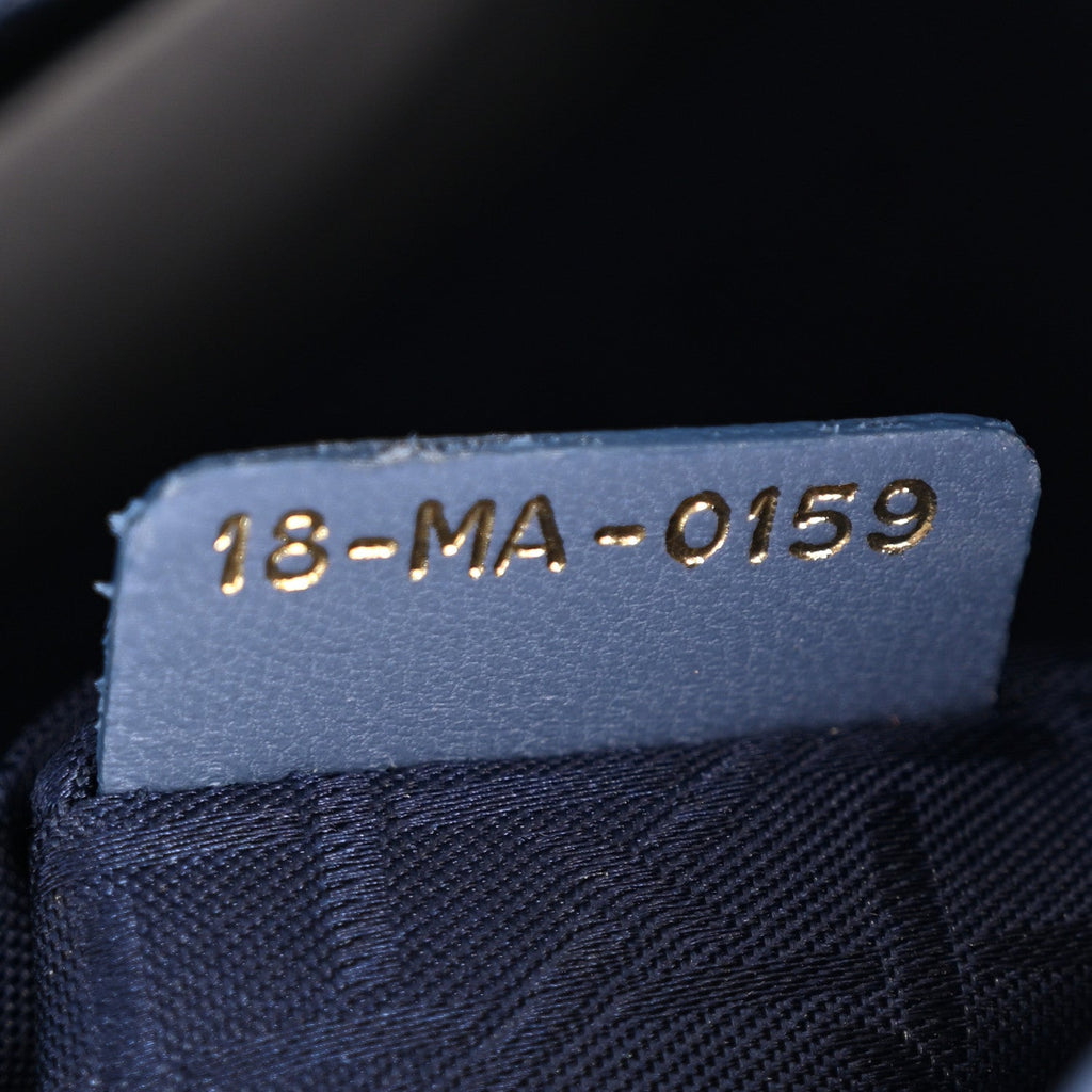 Lambskin Cannage Small My ABCDior Lady Dior Denim Blue AT My store