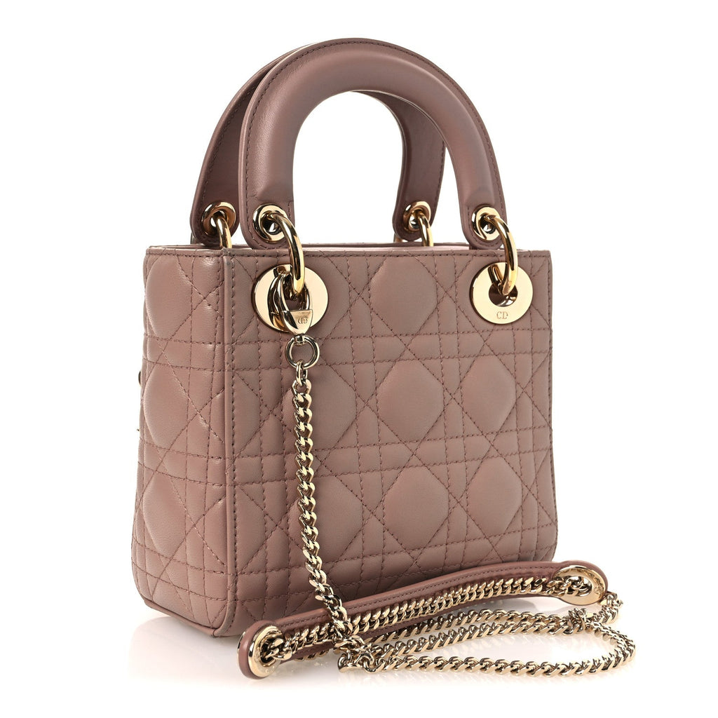 Lambskin Cannage Mini Lady Dior Blush AT My store