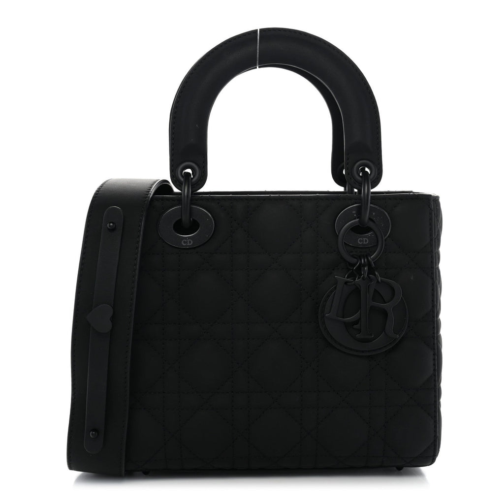 Ultra Matte Calfskin Cannage Small My ABCDior Lady Dior Black AT My store