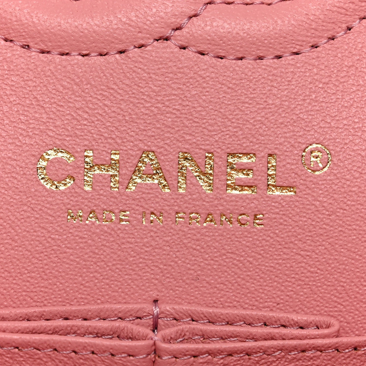 Caviar Chevron Quilted Small Double Flap Pink At My store