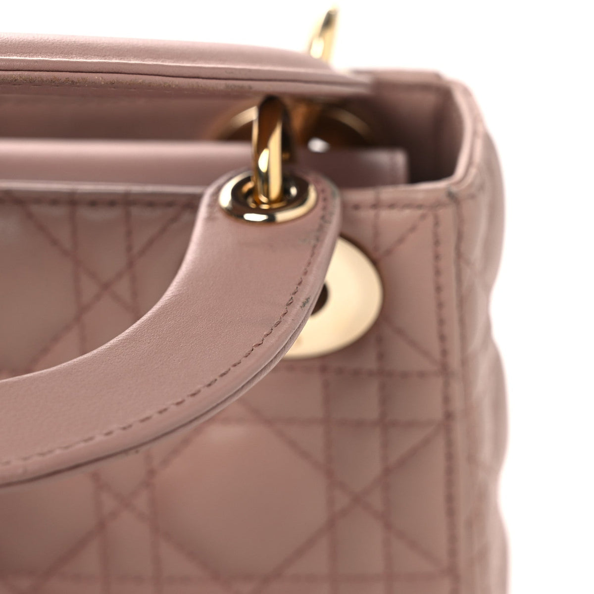 Lambskin Cannage Mini Lady Dior Blush AT My store