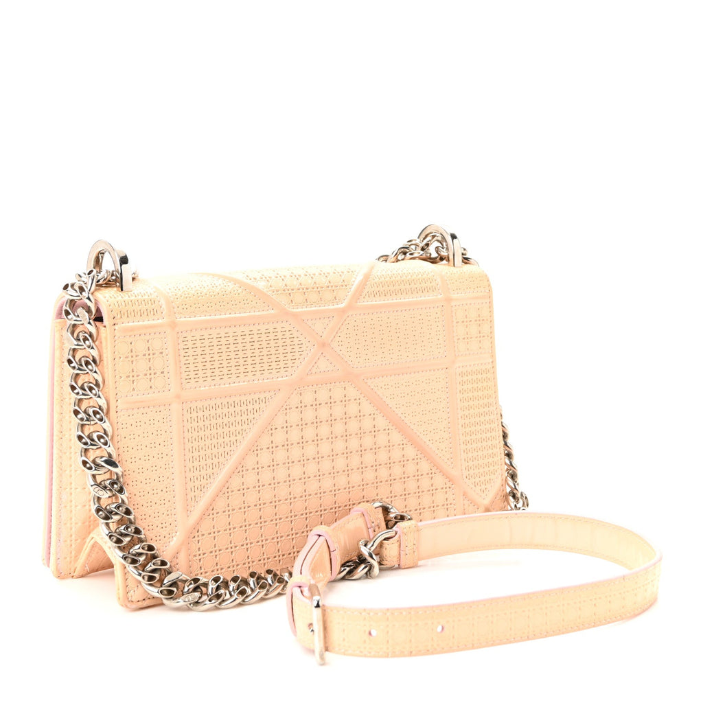 Patent Micro-Cannage Small Diorama Flap Bag Rose AT My store