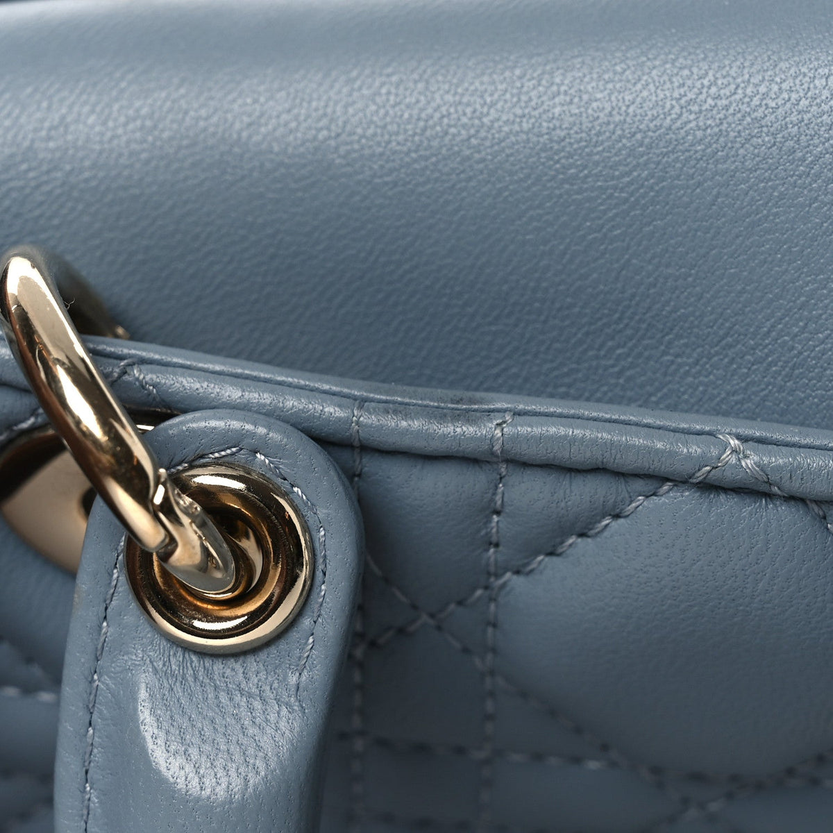 Lambskin Cannage Micro Lady D-Joy Cloud Blue AT My store