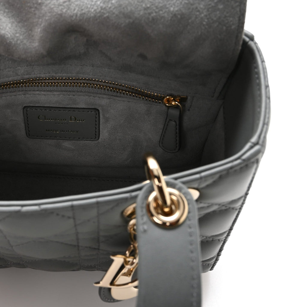 Lambskin Cannage Gradient Small My ABCDior Lady Dior Grey AT My store