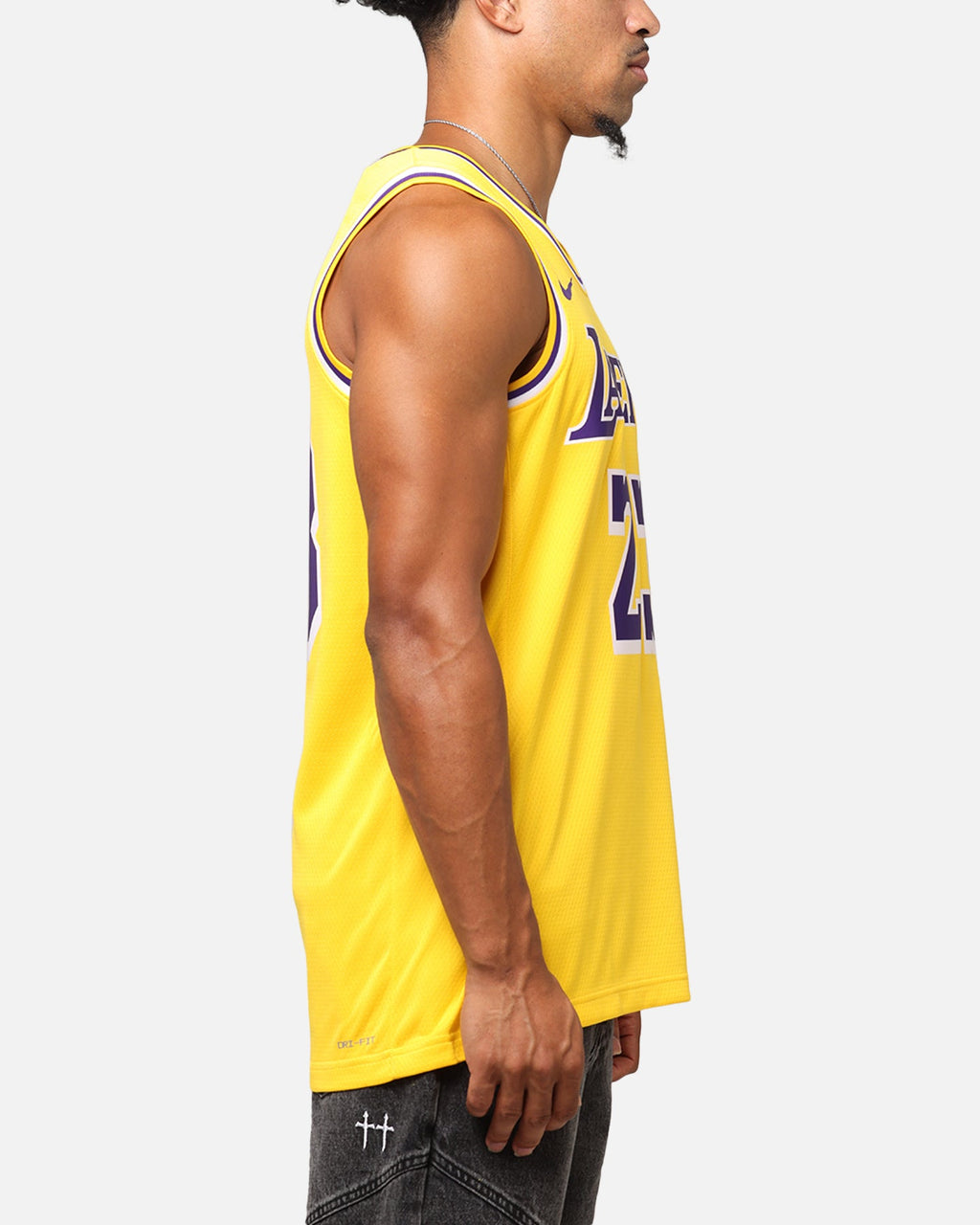 Top Seller Nike Los Angeles Lakers Lebron James Dri-FIT Swingman Jersey Amarillo