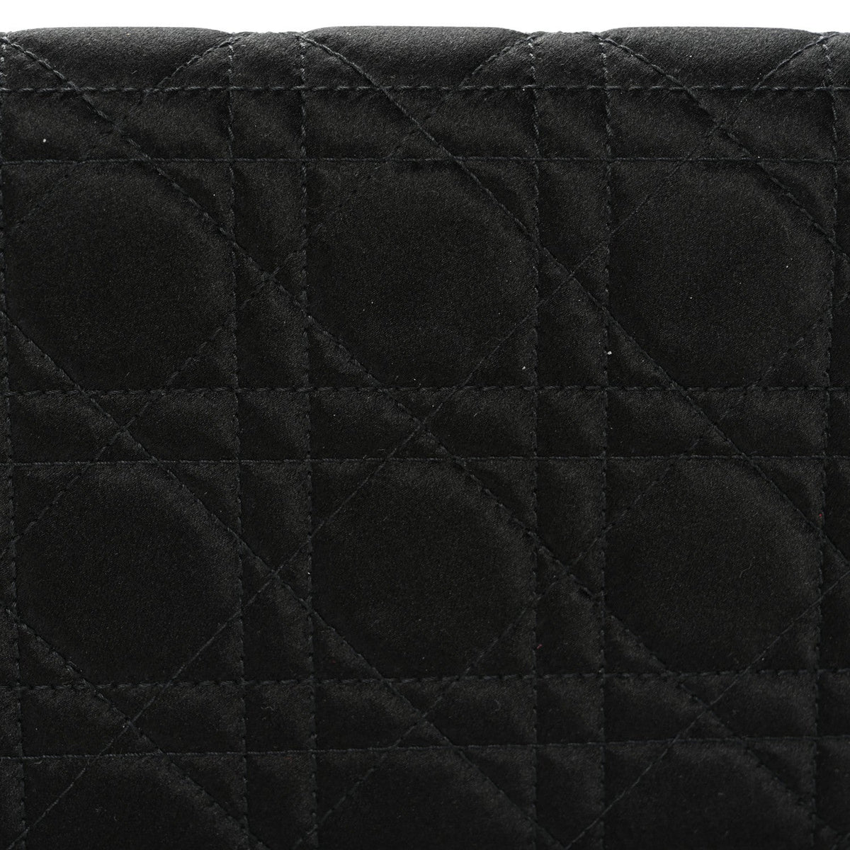Satin Cannage Lady Dior Convertible Clutch Black AT My store