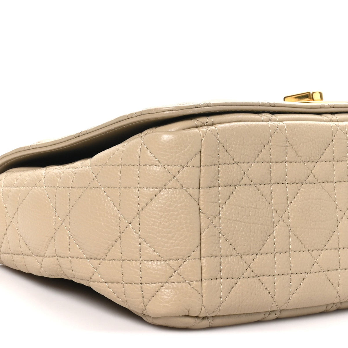 Supple Calfskin Cannage Medium Caro Bag Beige AT My store