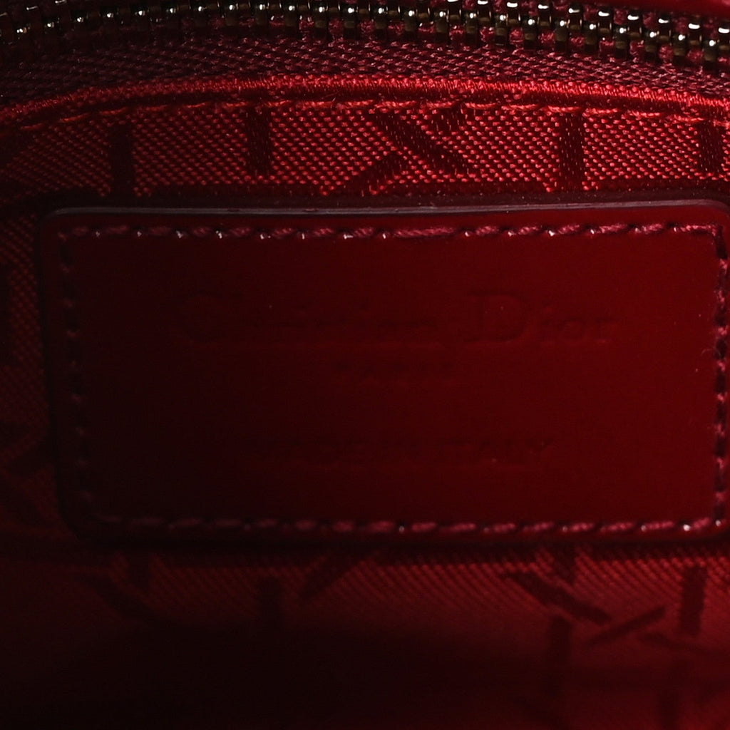 Patent Cannage Mini Lady Dior Red AT My store