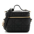 Lambskin Cannage Micro Lady Dior Vanity Case Black AT My store