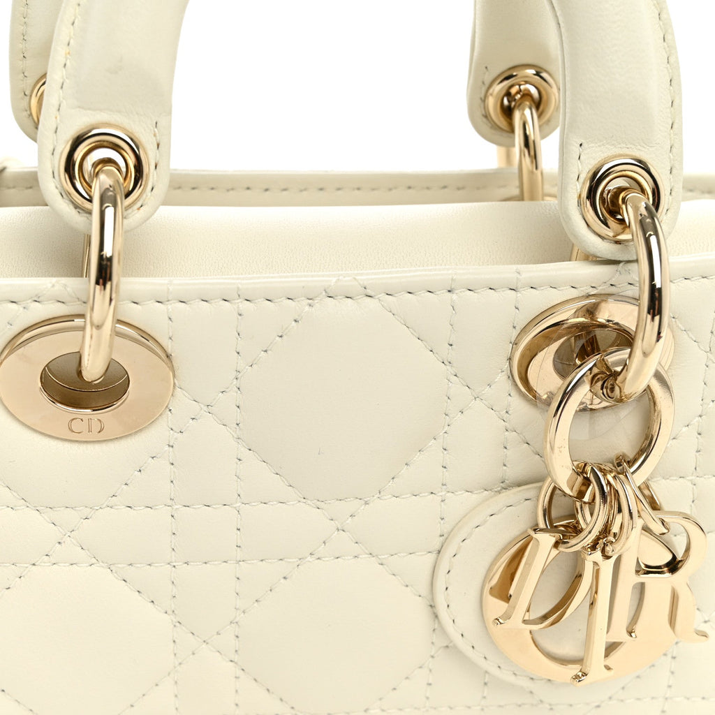 Lambskin Cannage Micro Lady D-Joy Latte AT My store
