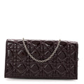 Patent Cannage Lady Dior Chain Wallet Purple AT My store