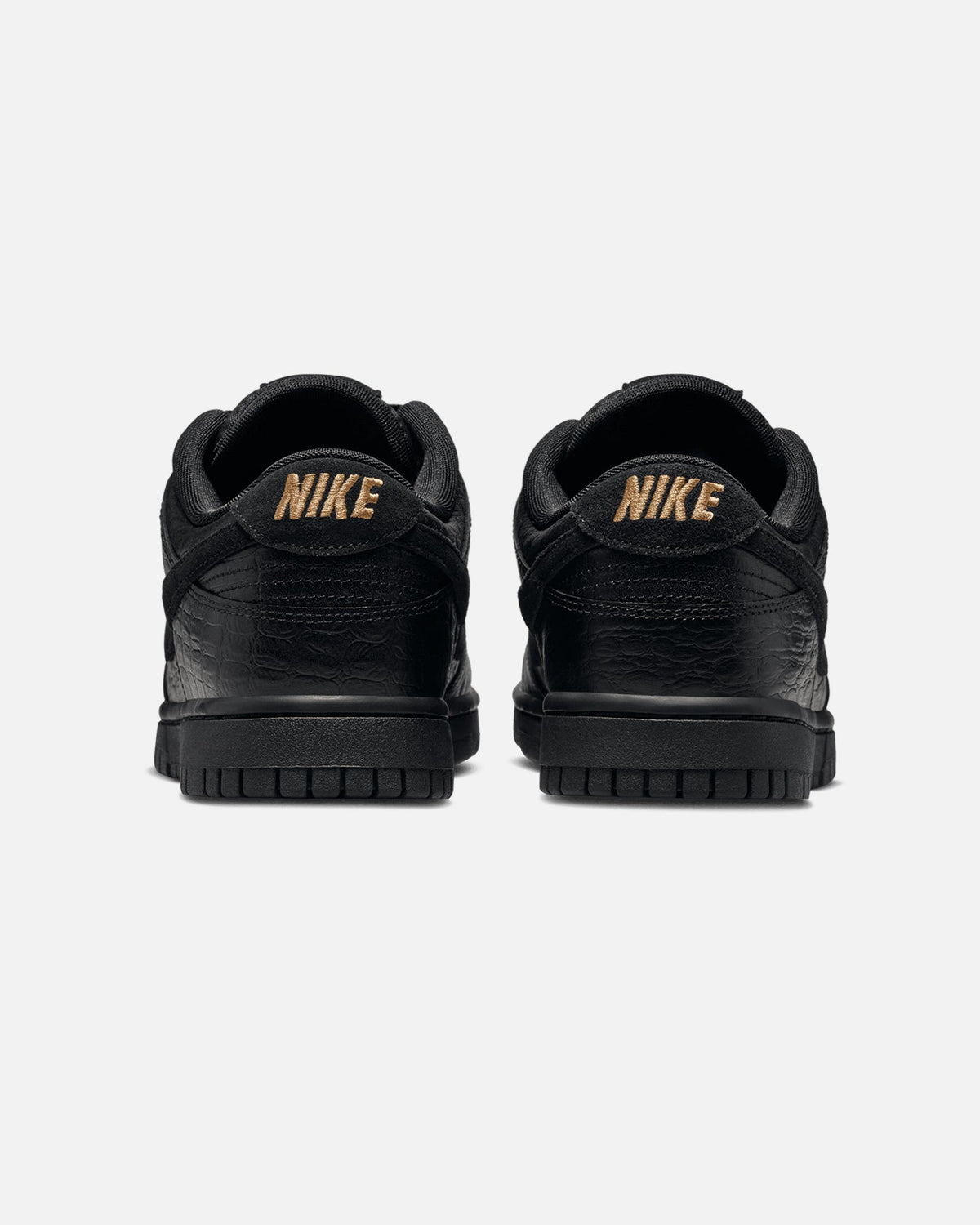 Top Seller Nike Women's Dunk Low "Croc Skin" Black/Black