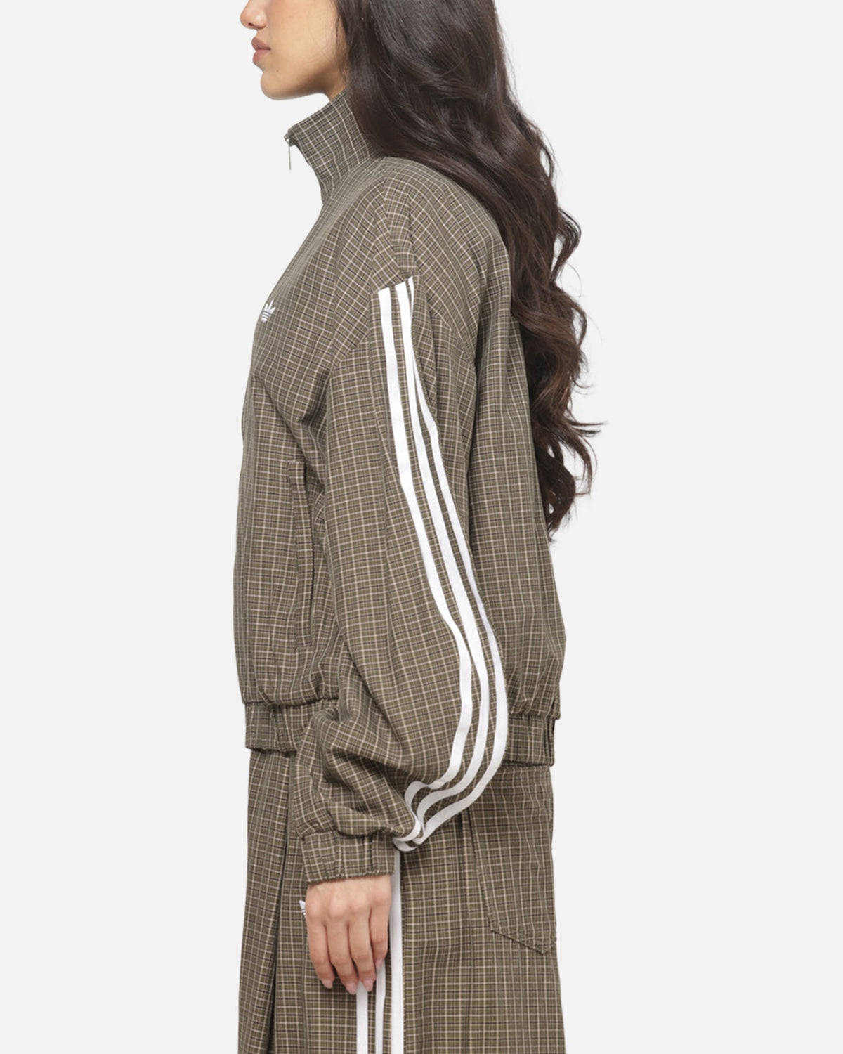 Best-Selling Adidas Women's Checks Track Top Olive