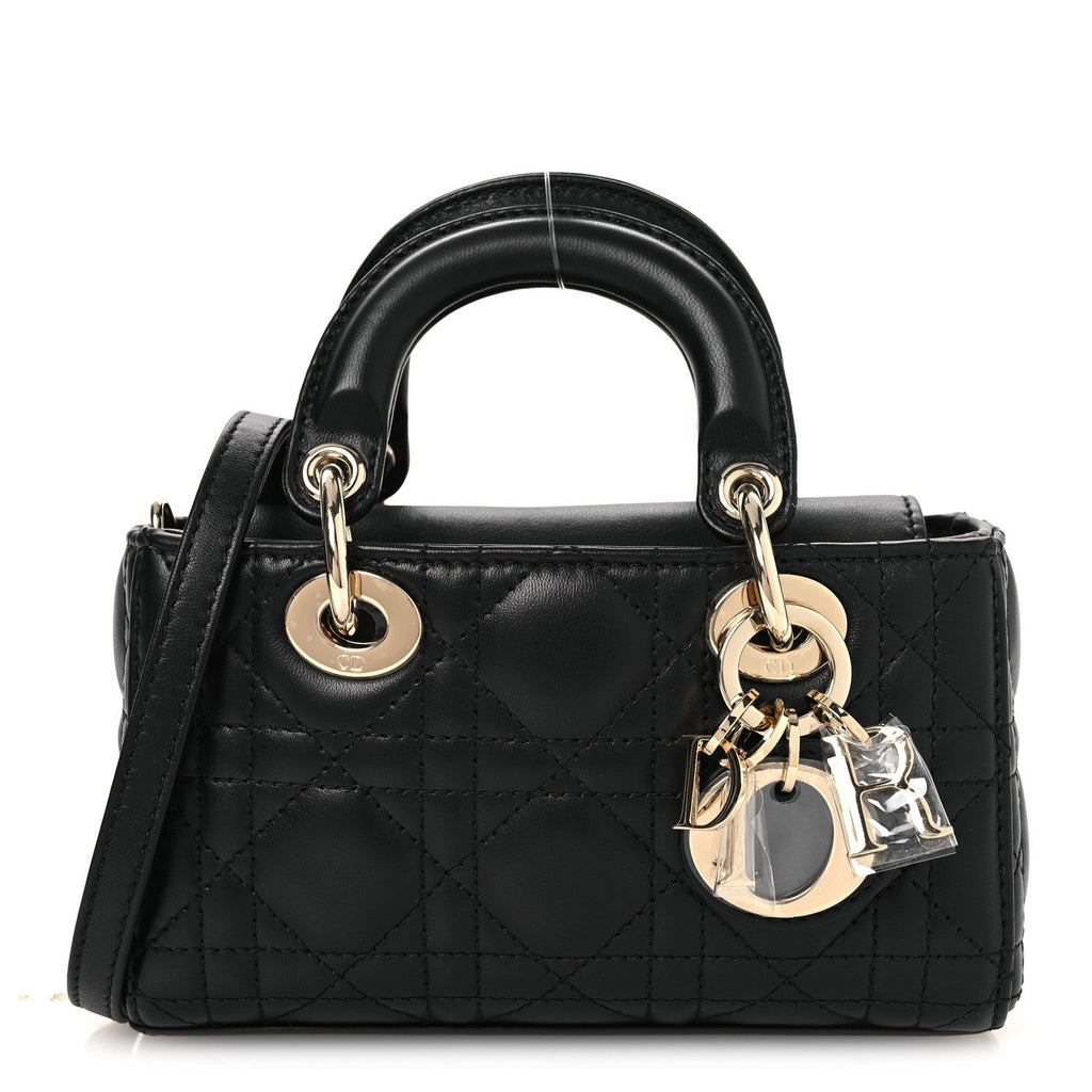 Lambskin Cannage Micro Lady D-Joy Black AT My store