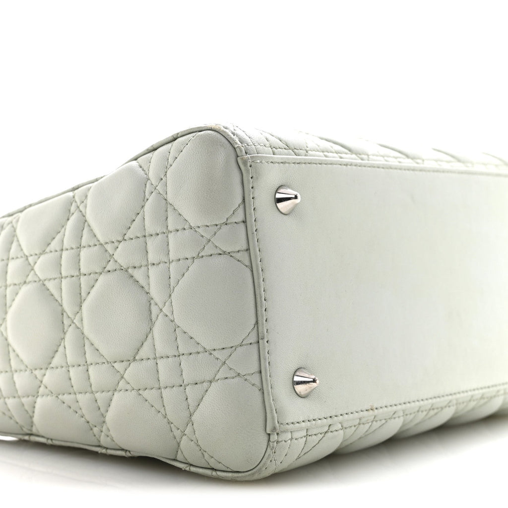 Lambskin Cannage Medium Lady Dior Green AT My store
