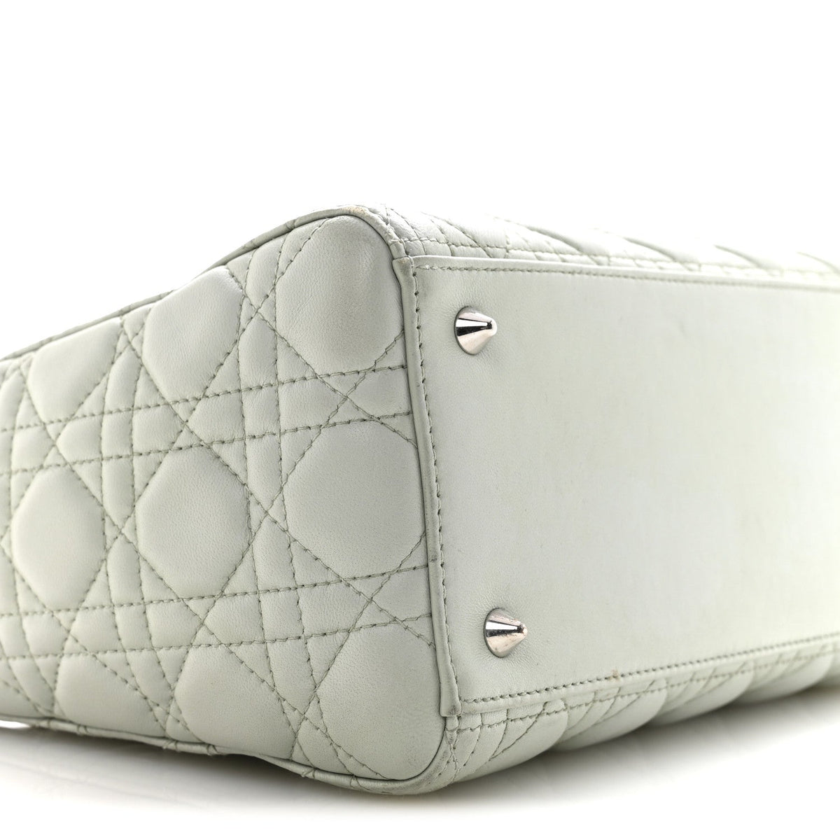 Lambskin Cannage Medium Lady Dior Green AT My store