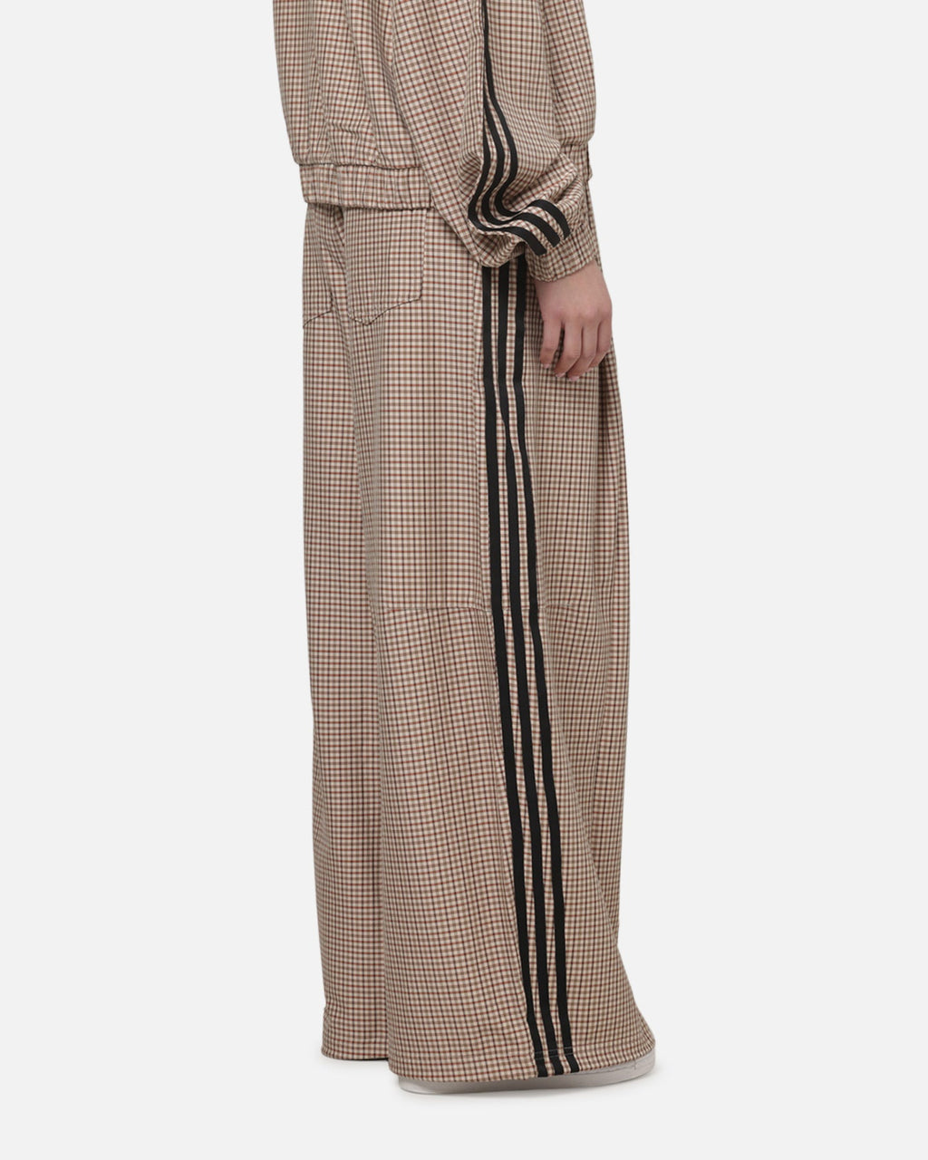Best-Selling Adidas Women's Checks Trousers Beige