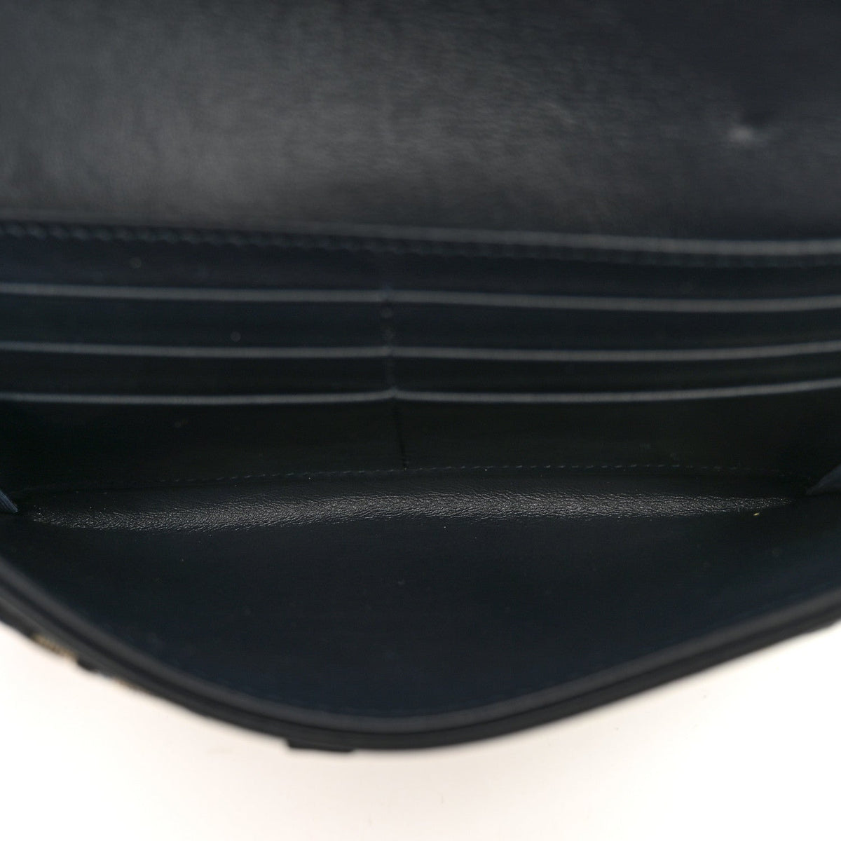Oblique Saddle Chain Long Wallet Blue AT My store