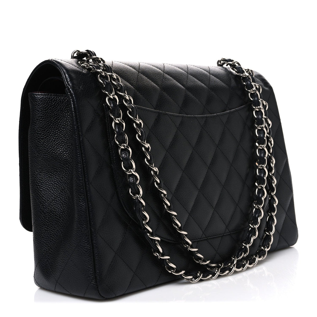 Caviar Quilted Maxi Double Flap Black At My store