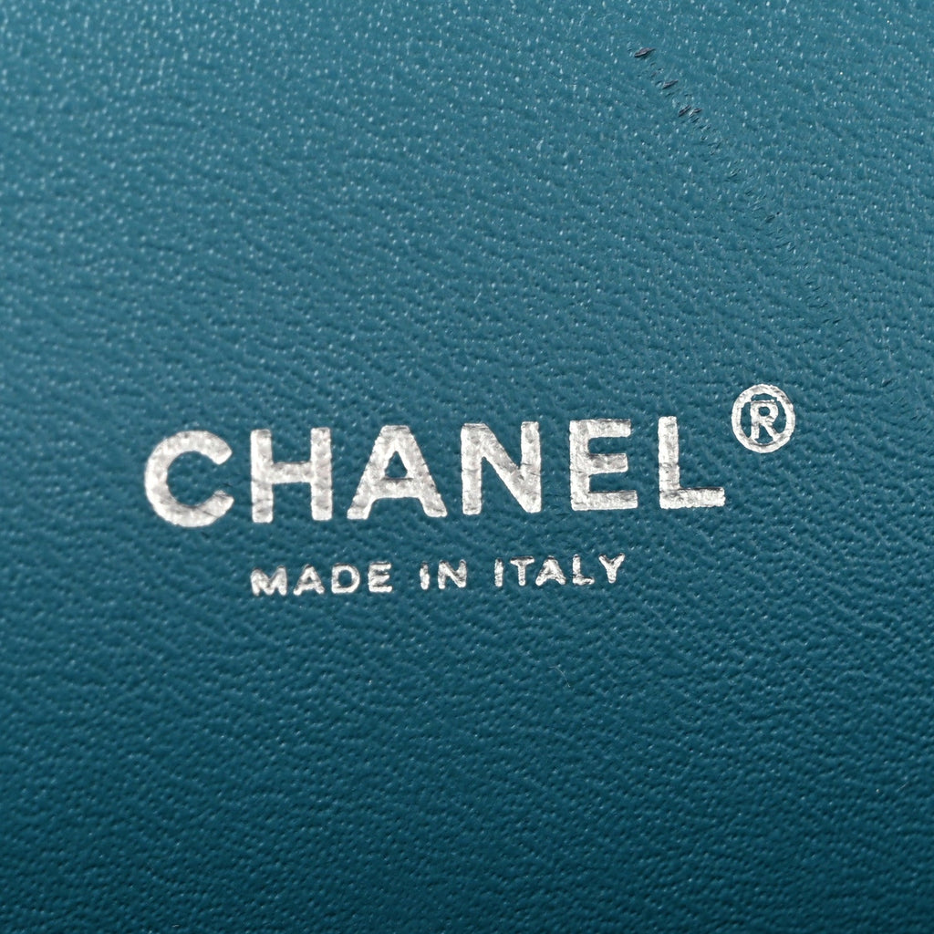 Lambskin Quilted Maxi Double Flap Turquoise At My store