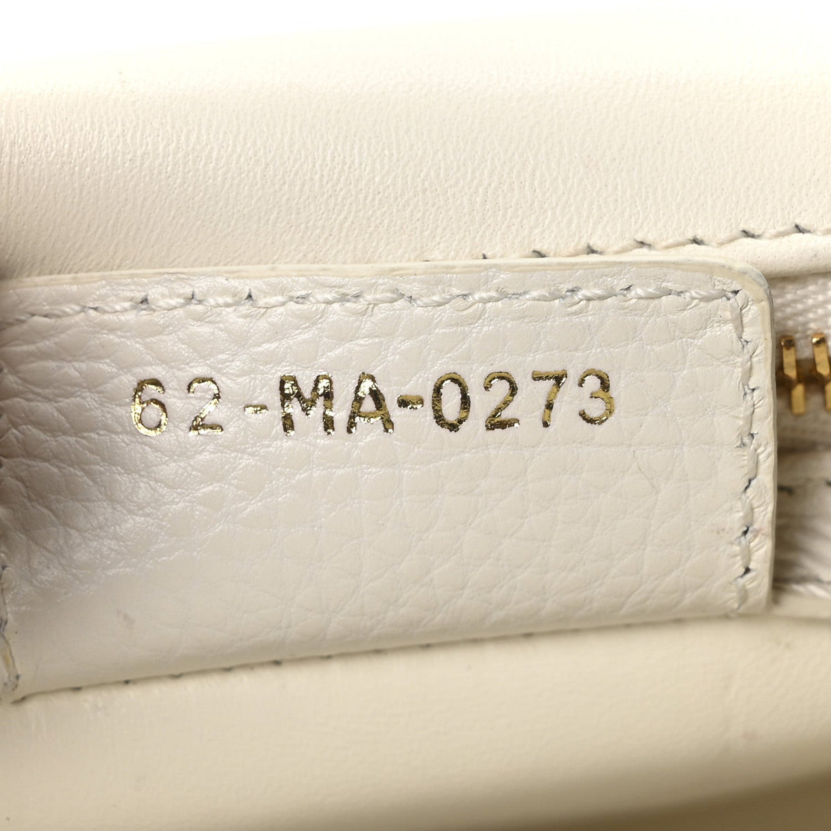 Supple Calfskin Cannage Medium Caro Bag Ivory AT My store