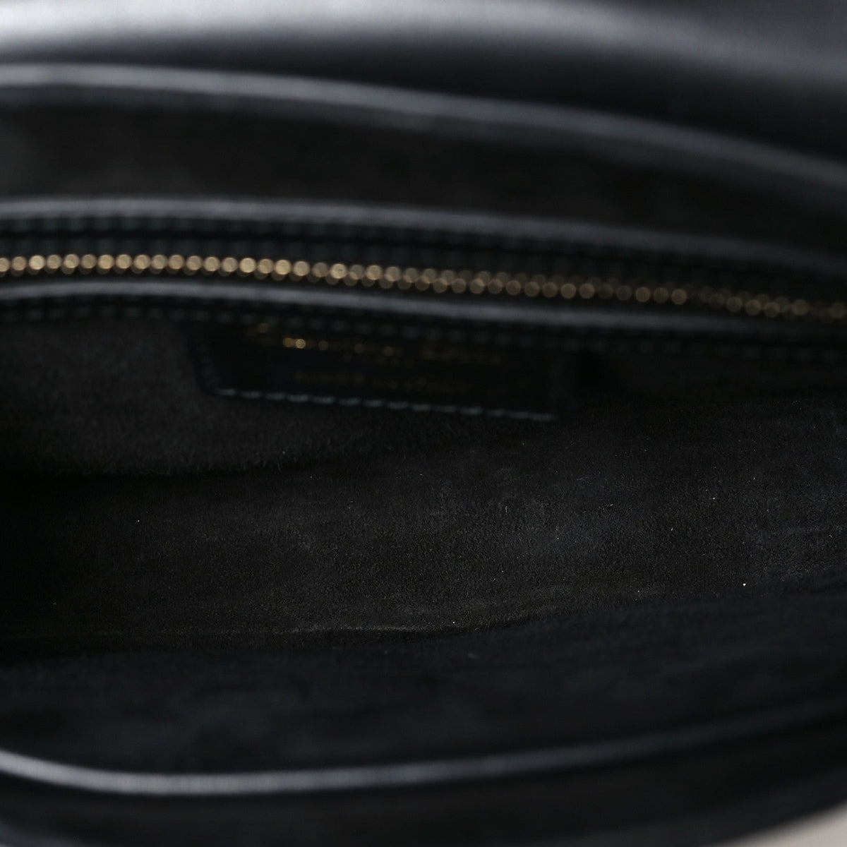 Calfskin Mini D Fence Saddle Bag Black AT My store