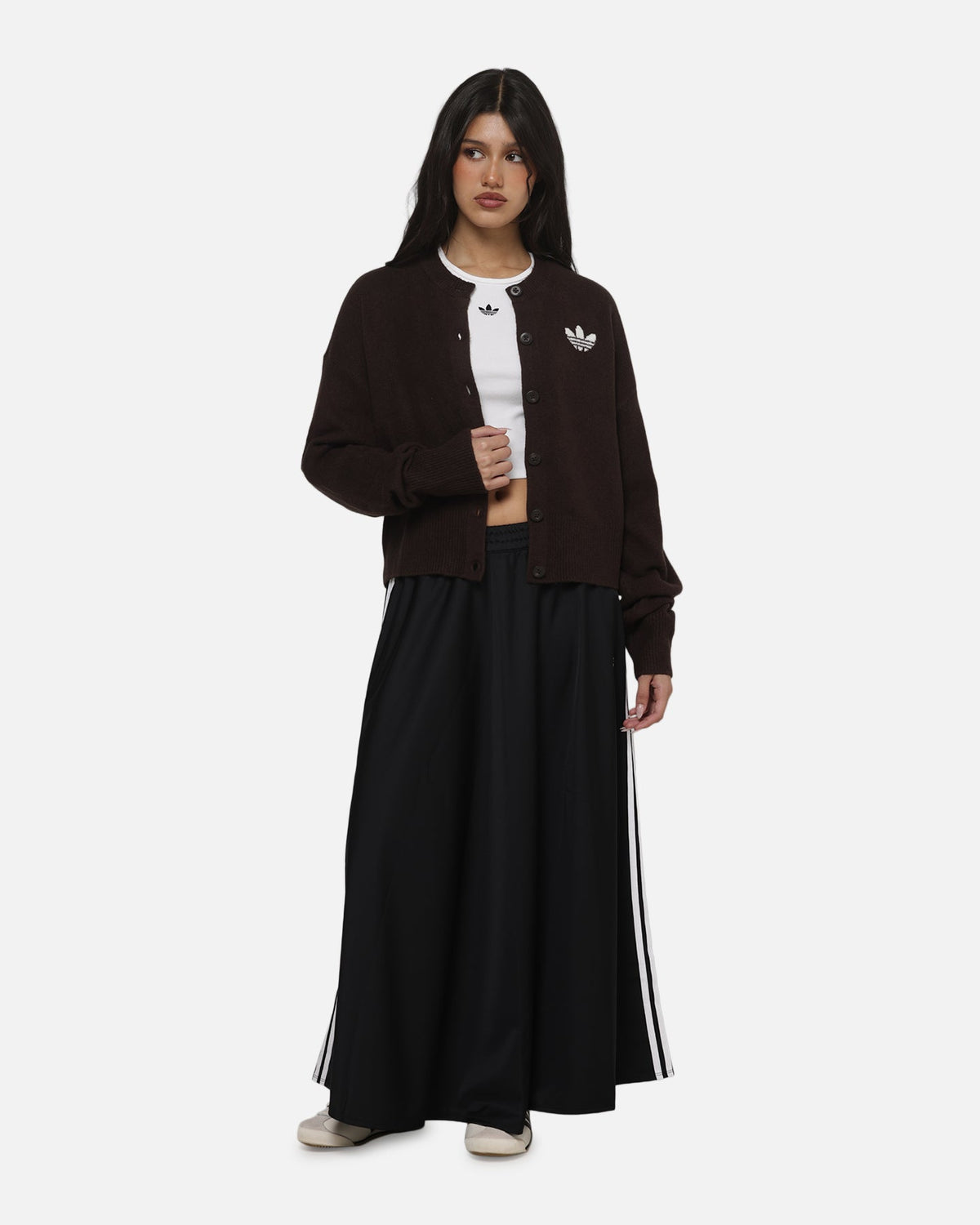 Best-Selling Adidas Women's Essentials Knit Cardigan Brown