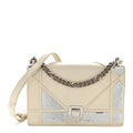 Lambskin Sequin Medium Diorama Flap Bag White AT My store
