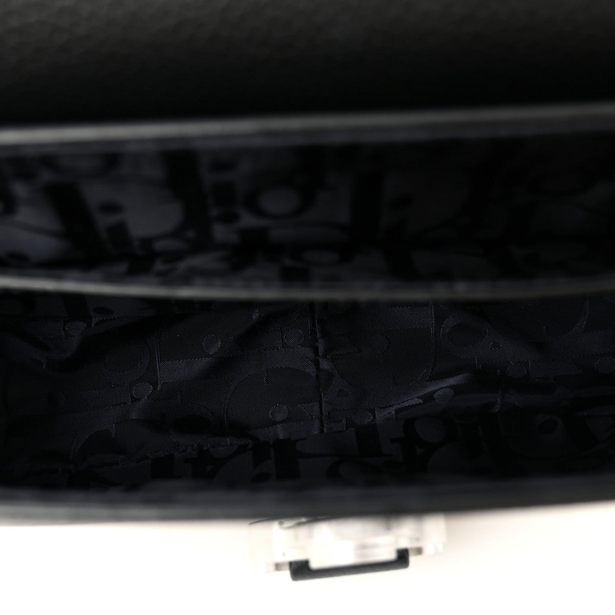 Grained Calfskin Saddle Messenger Bag With Strap Black AT My store