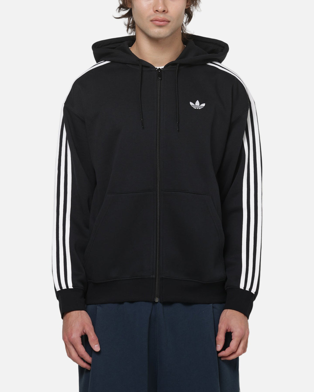 Best-Selling Adidas Baggy Full Zip Hoodie Black
