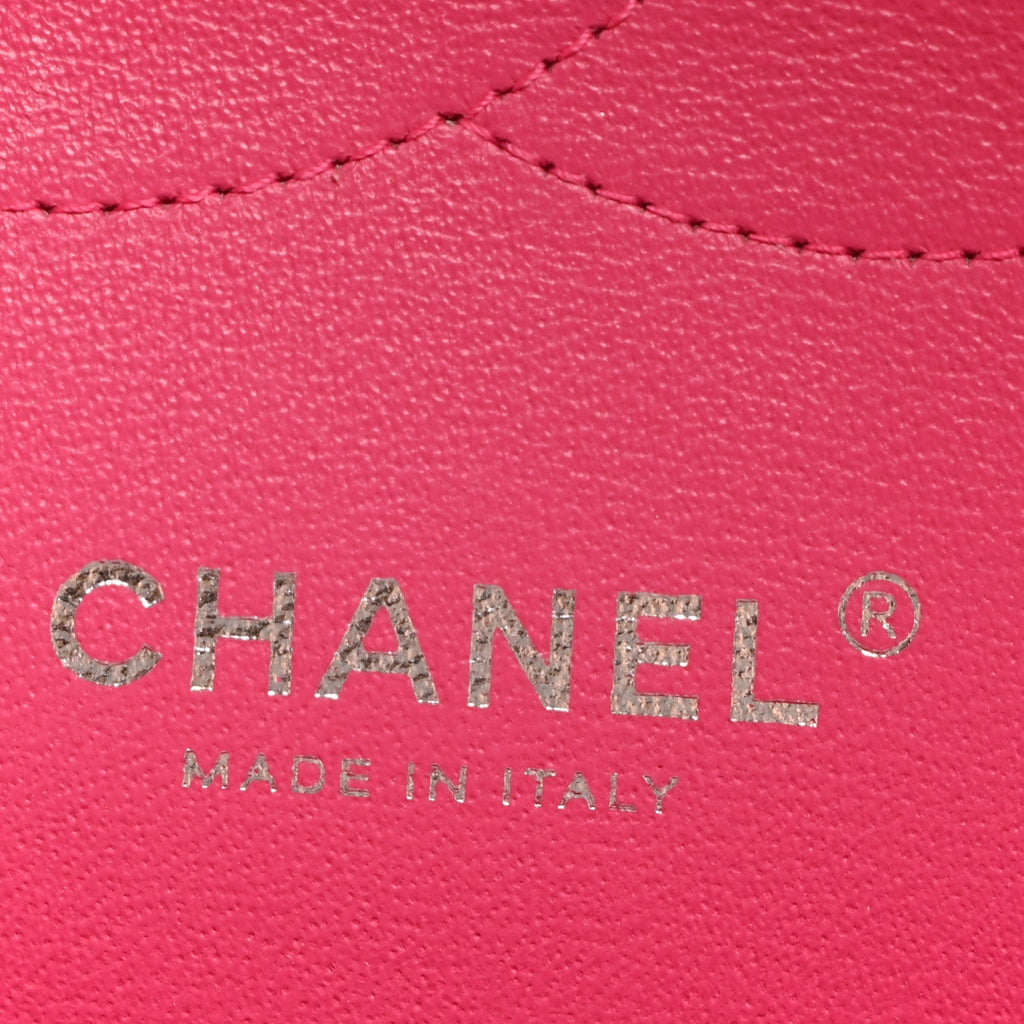 Lambskin Quilted Jumbo Double Flap Dark Pink At My store
