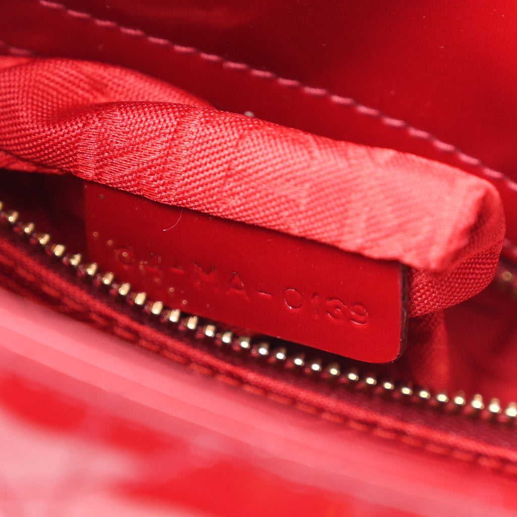 Patent Cannage Mini Lady Dior Red AT My store