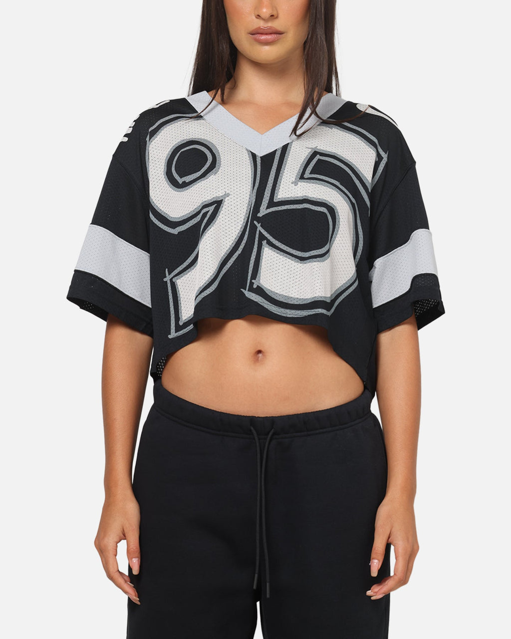 Top Seller Nike Women's Sportswear Cropped Jersey Black/Grey