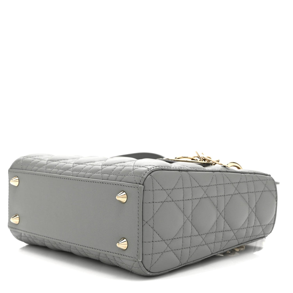 Lambskin Cannage Small My ABCDior Lady Dior Grey AT My store