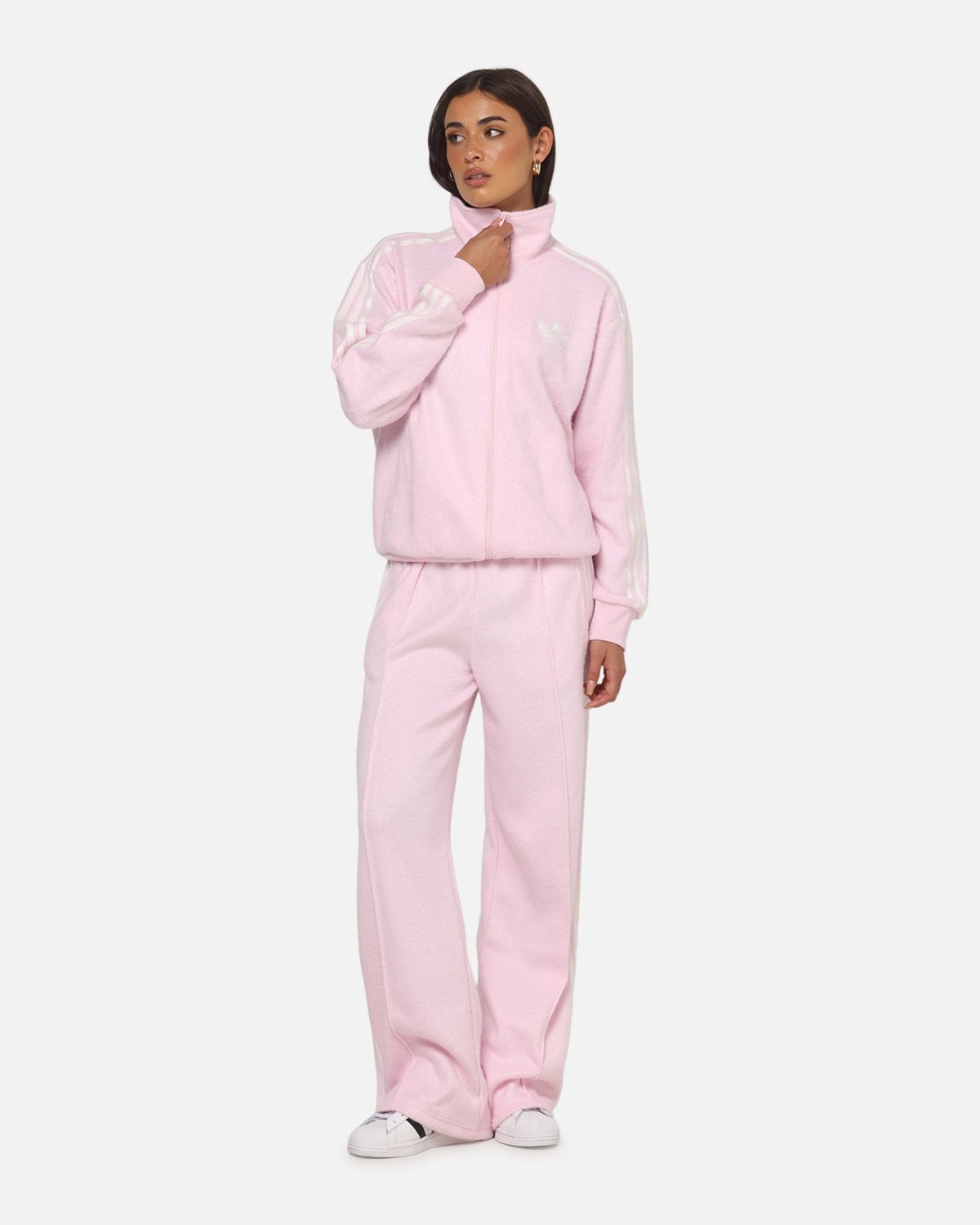 Best-Selling Adidas Women's Mohair Firebird Track Pants Clear Pink