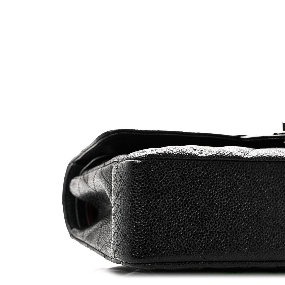 Caviar Quilted Medium Double Flap Black At My store