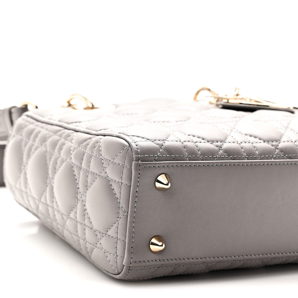 Lambskin Cannage Small My ABCDior Lady Dior Grey AT My store